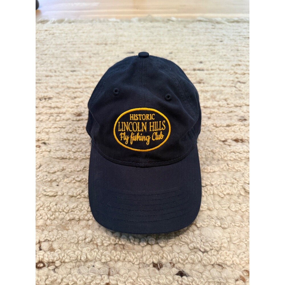 Historic Lincoln Hills Fly Fishing Club Hat Navy Strapback Oray Cotton Cap